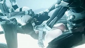 Nier Automata Videosunda Küçük Göğüsler Ve Sert Seks