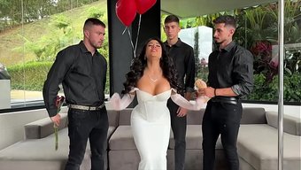 Epic Valentine'S Gangbang With Steffy Moreno Dp And Anal