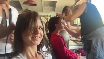 Bella Mur Ve Gina Gerson, Rocco Için Stüdyoda Çekim Yapıyor.