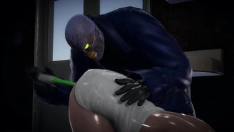 Nemesis, Jill Valentine'I Vibratörle Götünden Sikişledi.