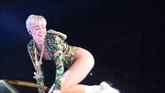 Amerikalı Amatör Miley Cyrus Orgazm Oluyor
