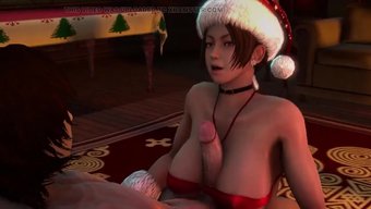 Noel Baba'Nın Yaramaz Listesi: Kahverengi Saçlı Güzelle Noel Seks
