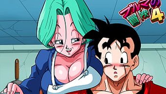 Gelecekteki Bulma'Nın Bu Hentai Videosunda Gohan Ile Duyusal Blowjob Ve Anal Seks.