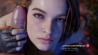 Jill Valentine, Sapık Bir Animasyon Sahnesinde Suratını Dölle Kaplatıyor