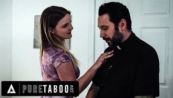 Eliza Eves, Asi Bir Genç Kız, Üvey Annesinin Papazıyla Sert Dini Terbiyesine Meydan Okumak Için Yasak Seks Yapıyor