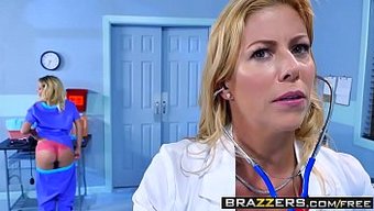 Brazzers - Marsha May Ve Alexis Fawx'U Azdırıp Tahrik Et, Amları Bolca Dölle Doluyor.