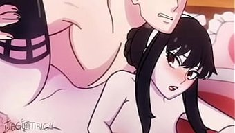 Büyük Göğüslü Anne, Anime Kızı Tarafından Sıcak Üçlüde Beceriliyor