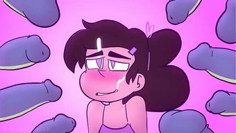Missmoonified'Dan Animasyon: Özel Bir Misafirle Pijama Partisi, Anime Tarzı Ve Grup Seks Havası Var.